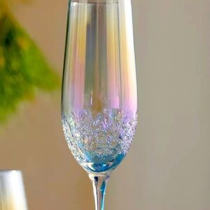 Anthropologie "Glass Flute in iridescent"